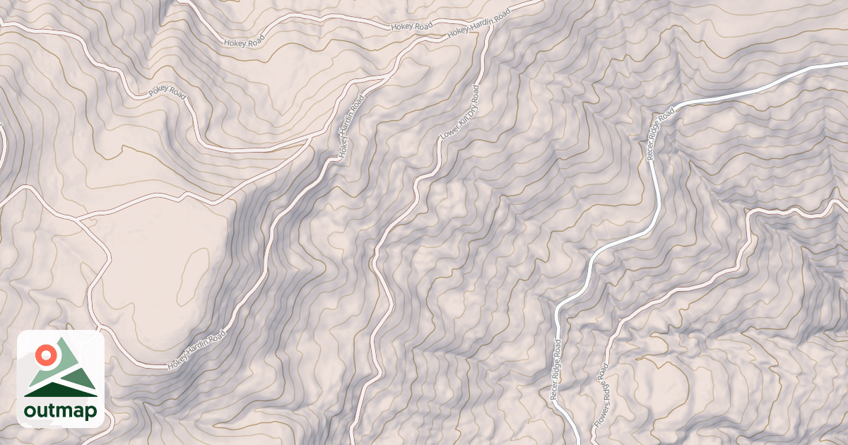 Map of LOWER KILL DRY