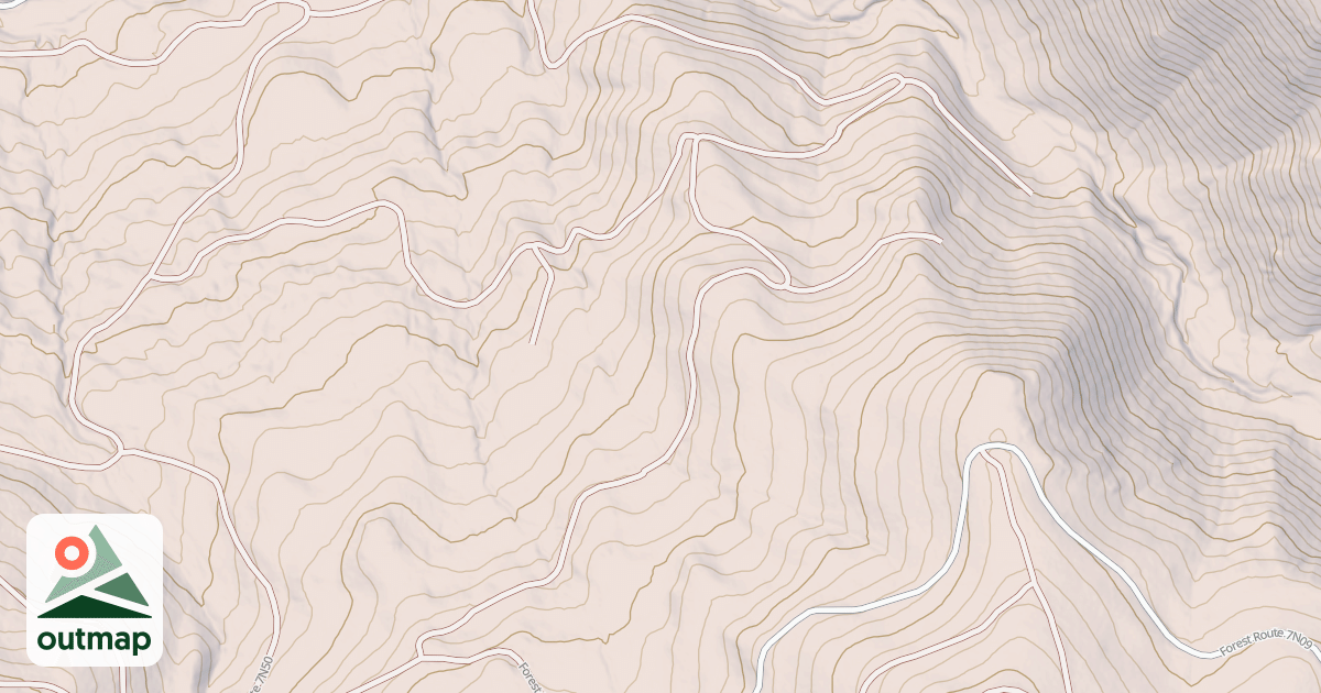 Map of USFS Motor Vehicle Use Map Roads {CC0152AD-E509-4715-842B-7E9BBEFD0431}