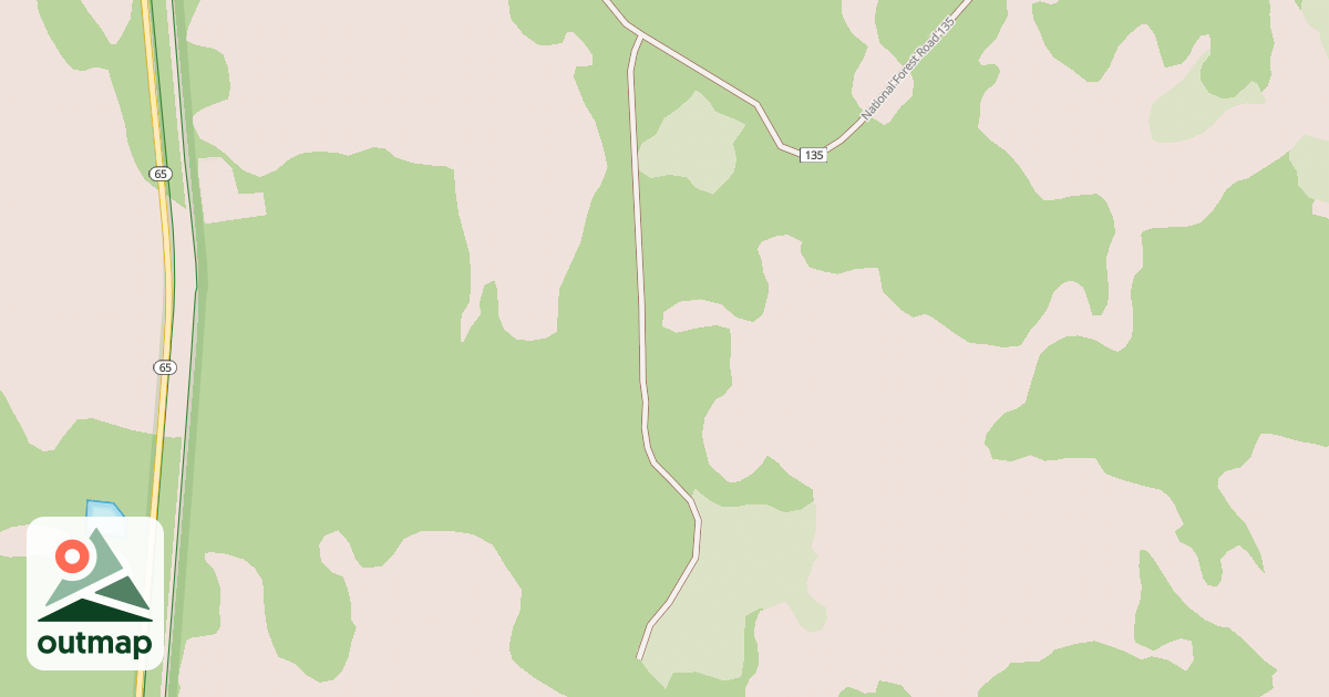 Map of SUNSET SPUR