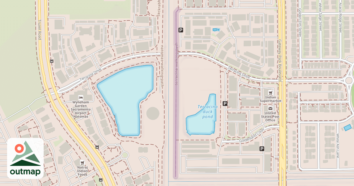 Map of terracina walking path
