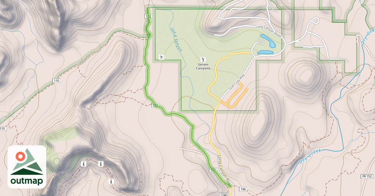 Map of Long Canyon Trail