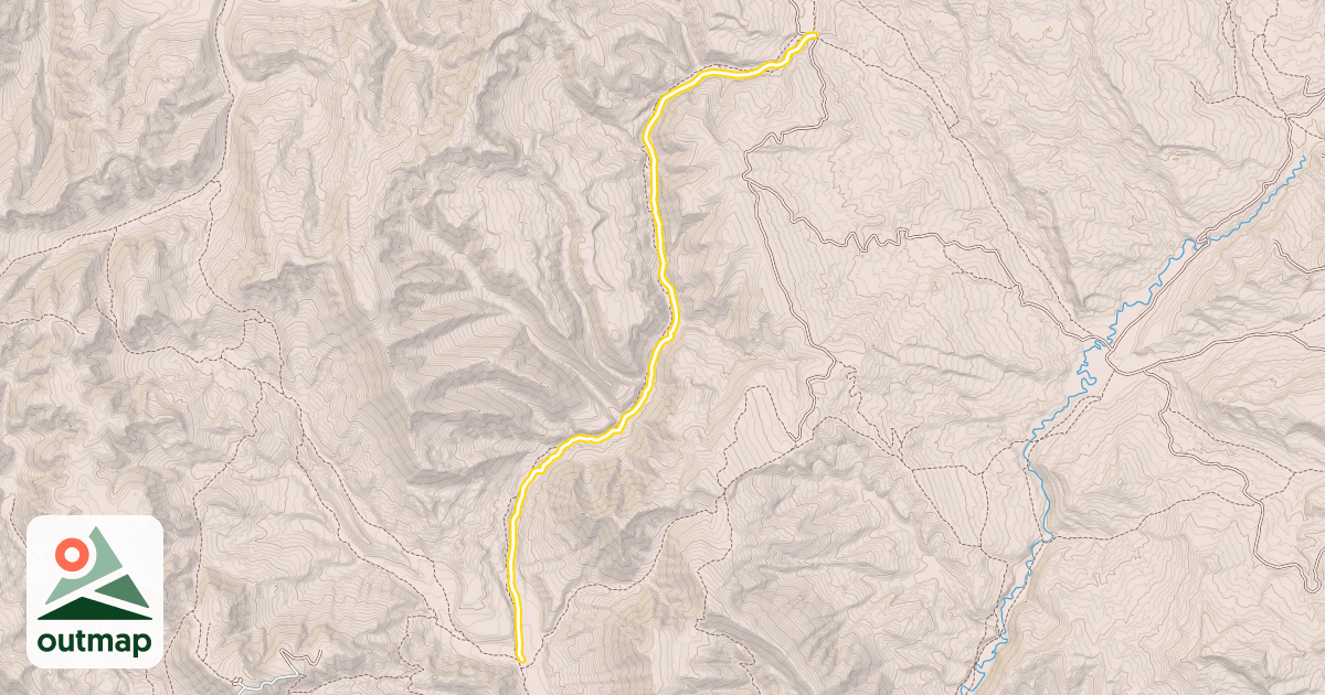 Map of Cottonwood Snowmobile Trail
