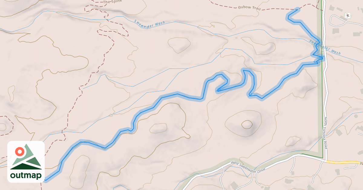 Map of Red Tail Ridge Trail
