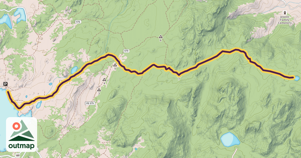 Map of Frog Pond Trail
