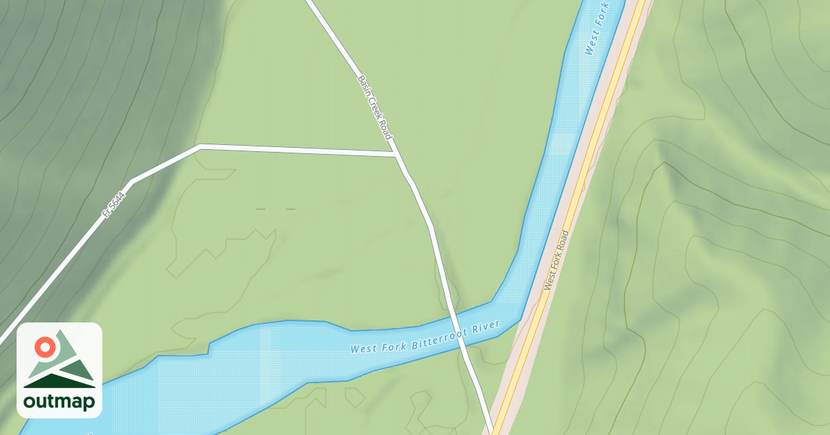 Map of (FDR) BASIN CREEK