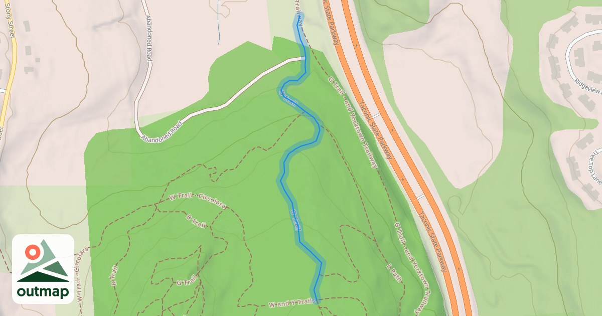 Map of O Trail
