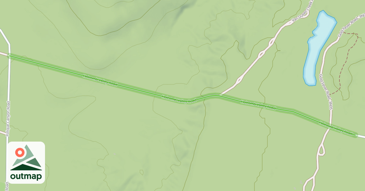 Map of Holcomb Valley Road