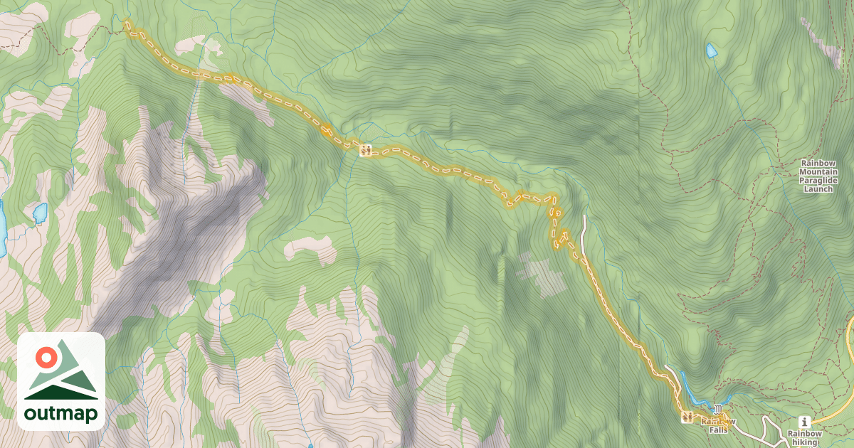 Map of Rainbow Lake Trail