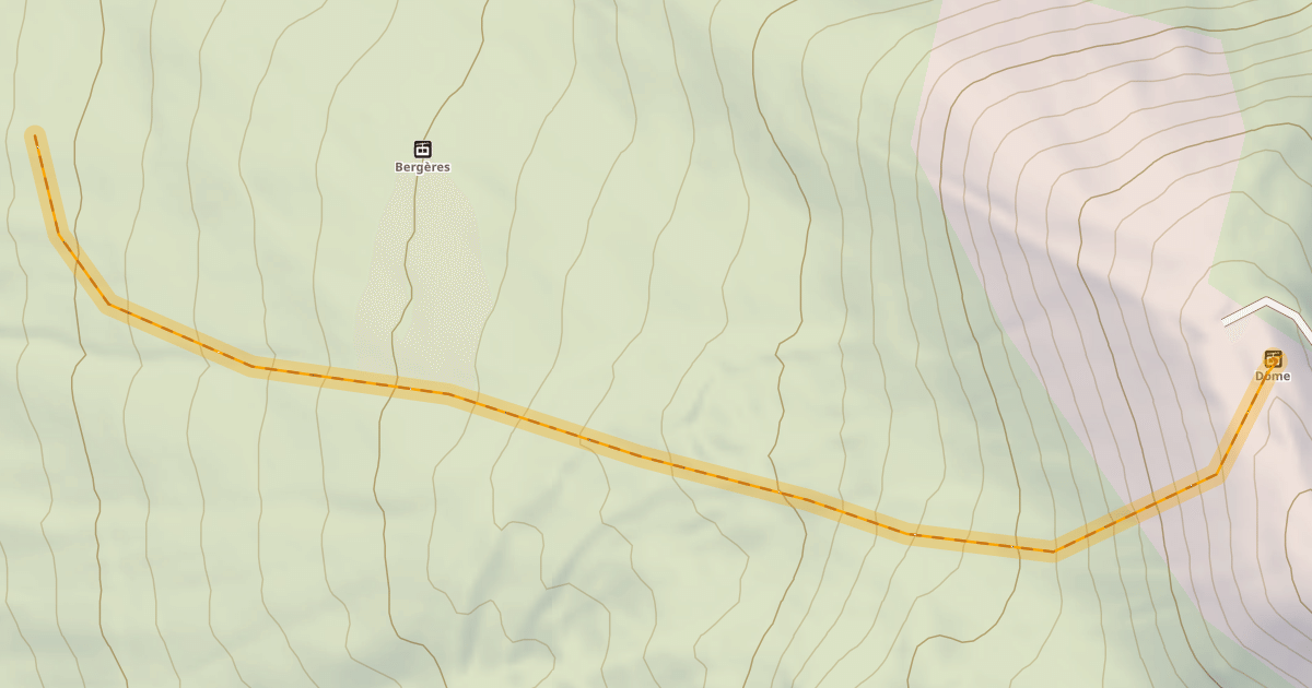 Map preview of Tête Dure Hors Piste