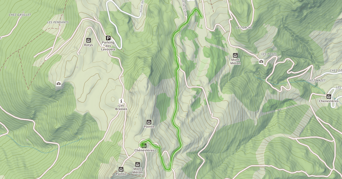 Map preview of La Mt Blanc