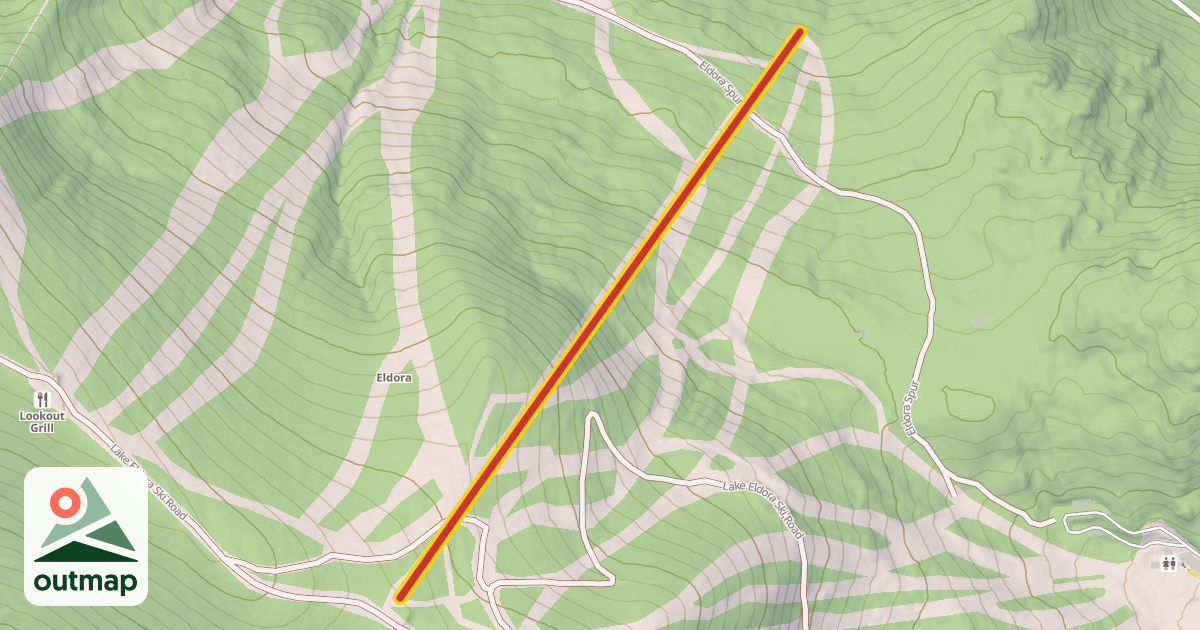 Map of Indian Peaks