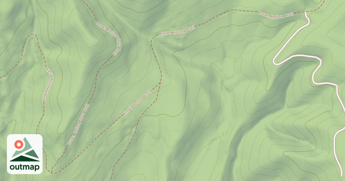 Map of BROWN HOLLOW