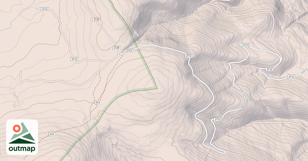 Map of EAST FORK RATTLESNAKE