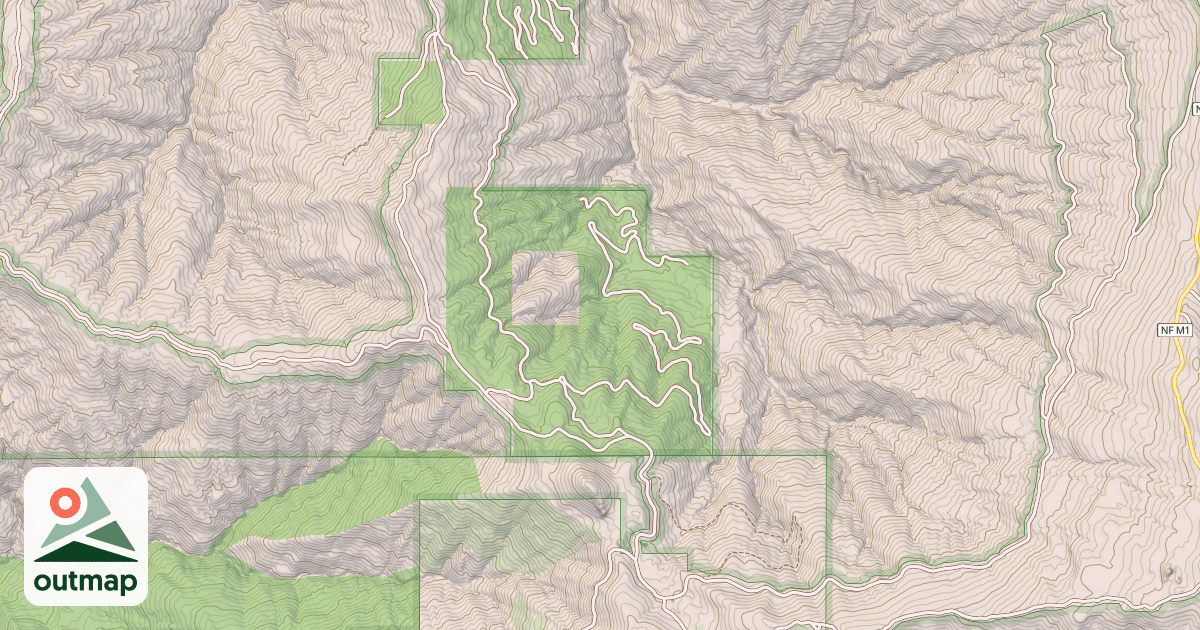 Map of THATCHER BUTTE