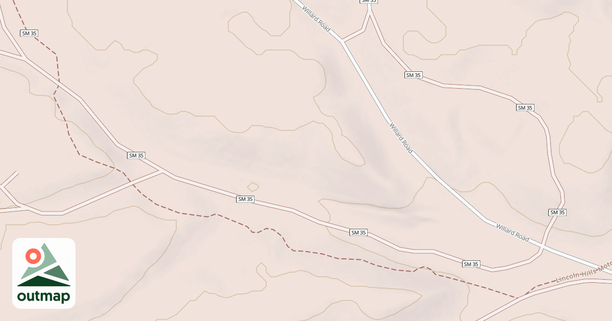 Map of Lincoln Hills Motorcycle Trail