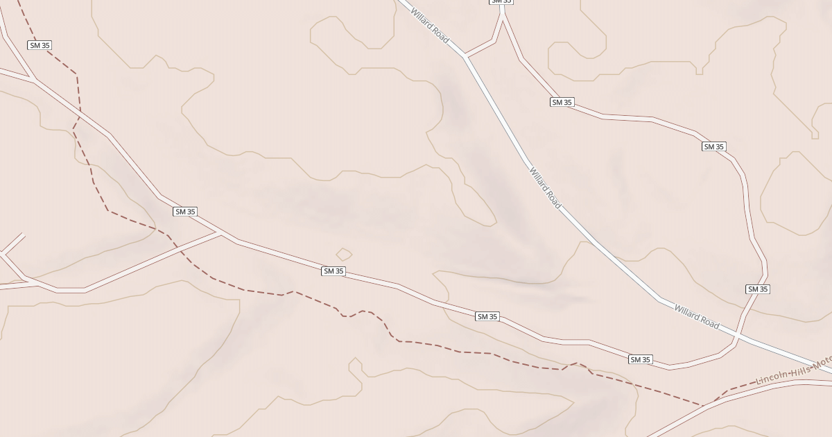 Map preview of Lincoln Hills Motorcycle Trail