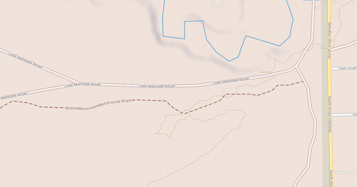 Map preview of Little Manistee Motorcycle Trail