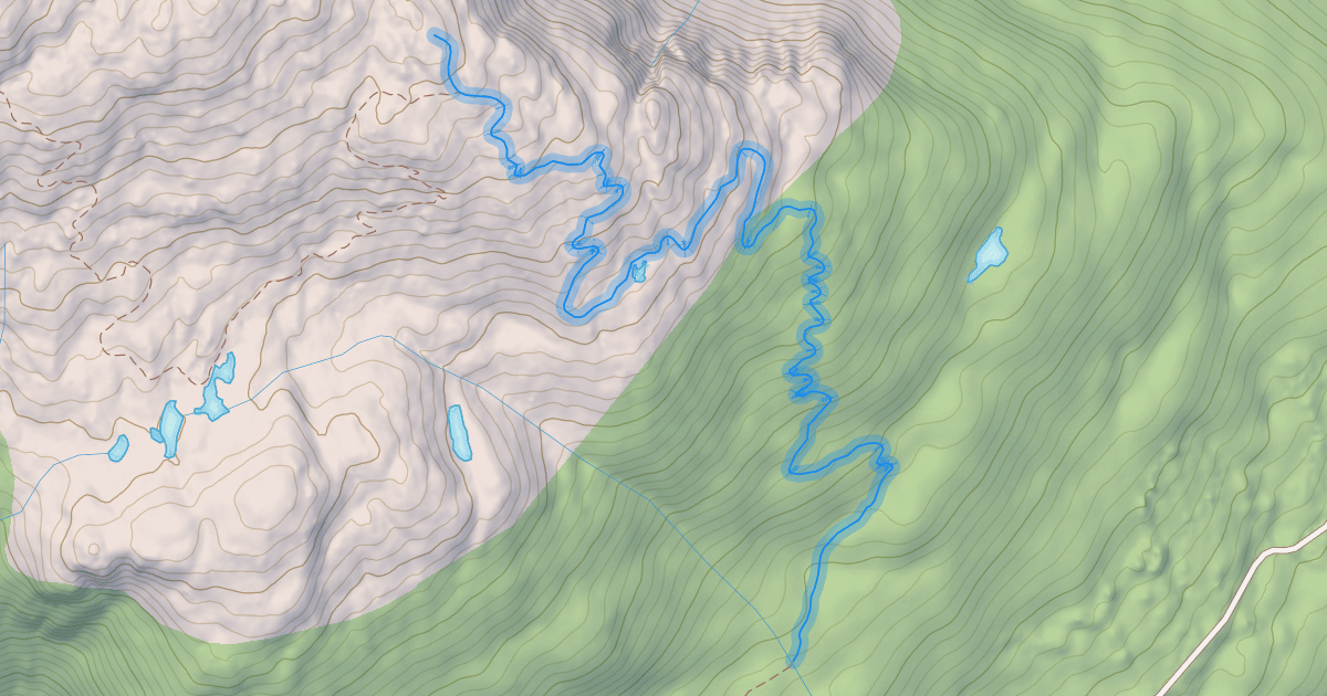 Map preview of Middle Peak Trail