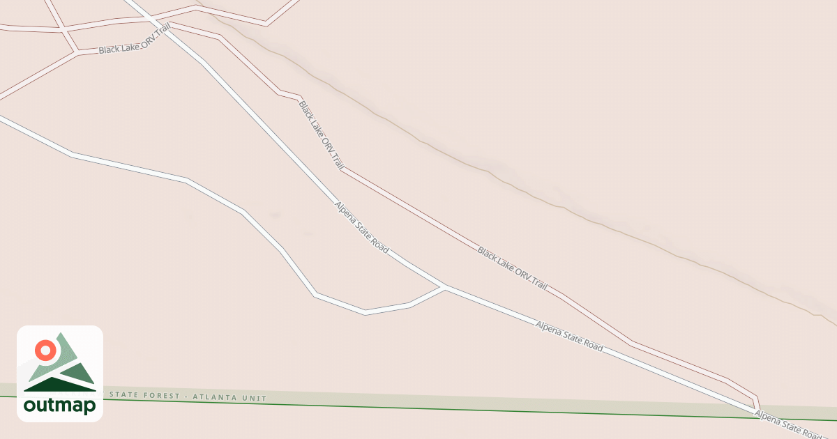 Map of Black Lake Trail