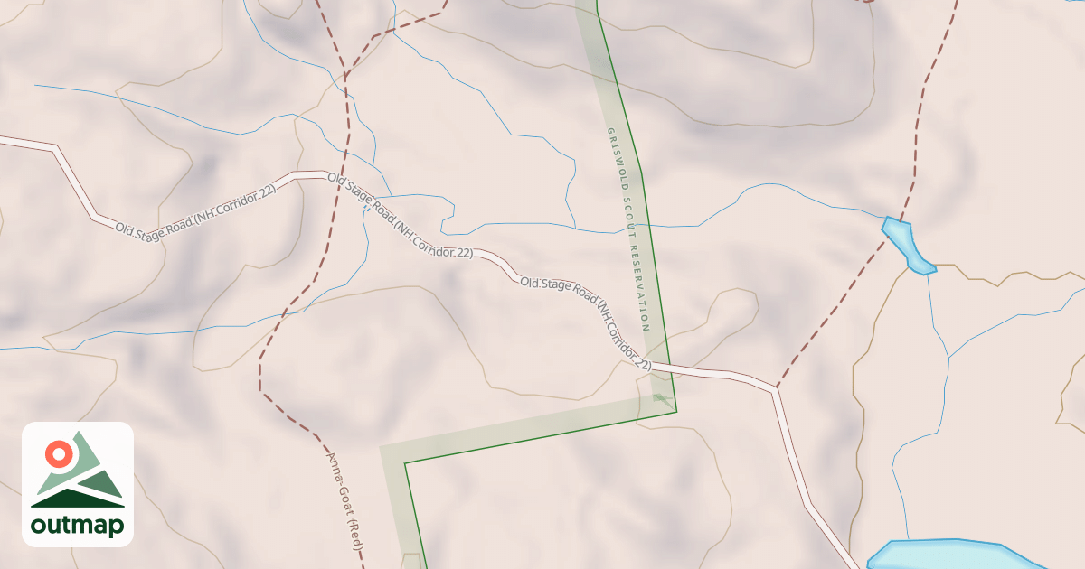 Map of Old Stage Rd-Corridor 22