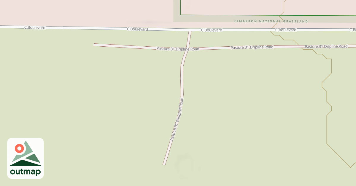 Map of PASTURE 31 WINDMILL