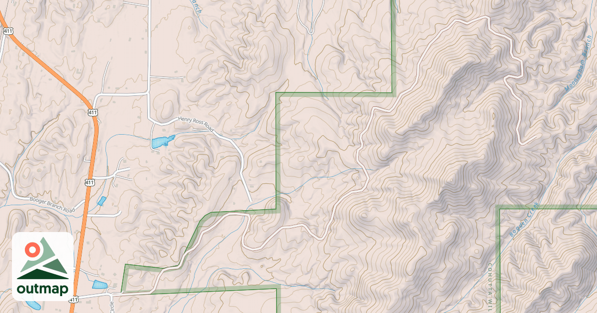 Map of MOONEYHAM