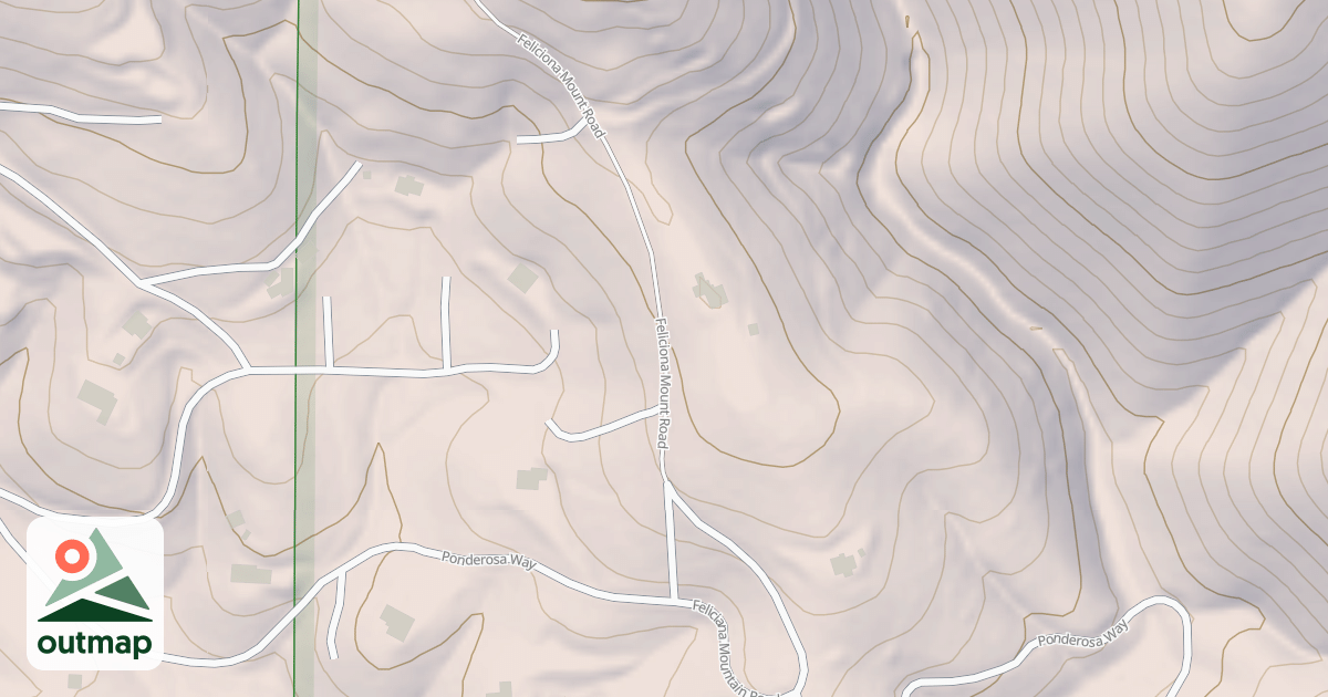 Map of FELICIANA MTN ROAD