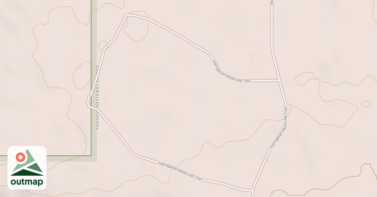 Map of Starrigavan Valley Loop B