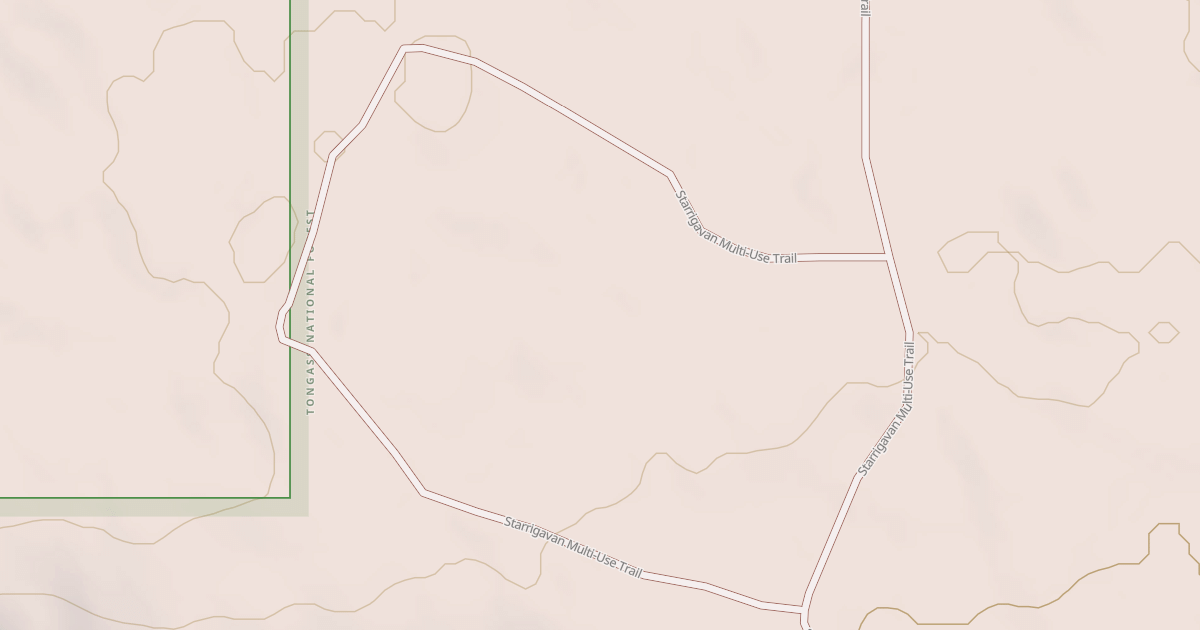 Map preview of Starrigavan Valley Loop B