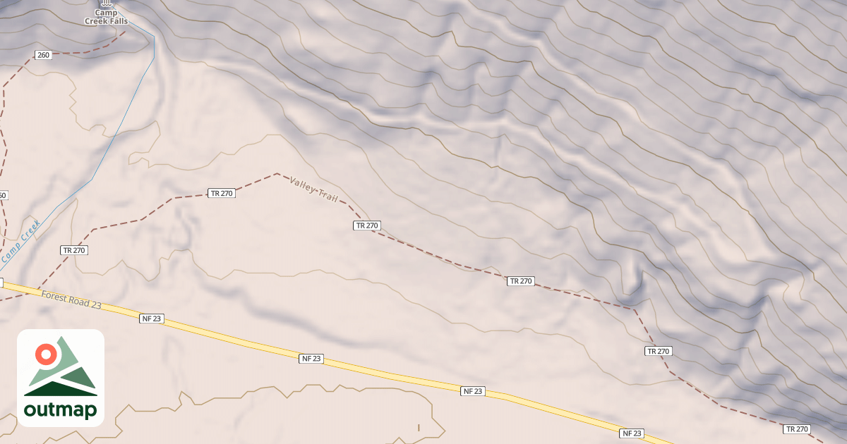 Map of CAMP CREEK FALLS