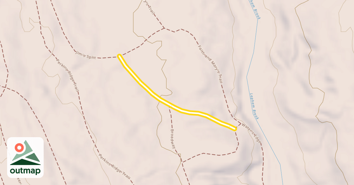 Map of Jim's Split
