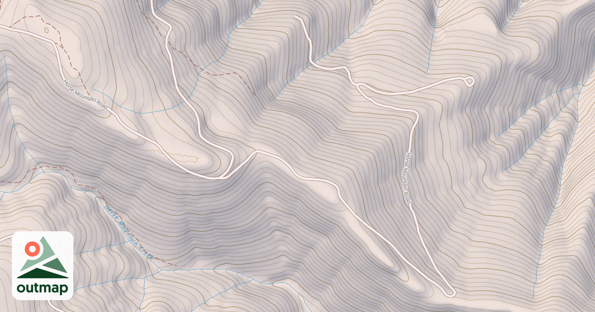 Map of HORSE MOUNTAIN