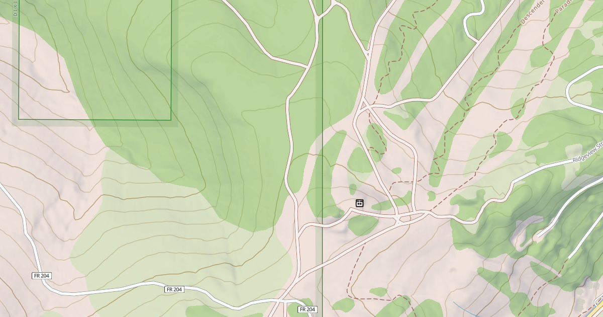 Map preview of USFS National Forest System Roads {5E3658FF-F951-4F13-A0A2-A6CA9835E8A9}