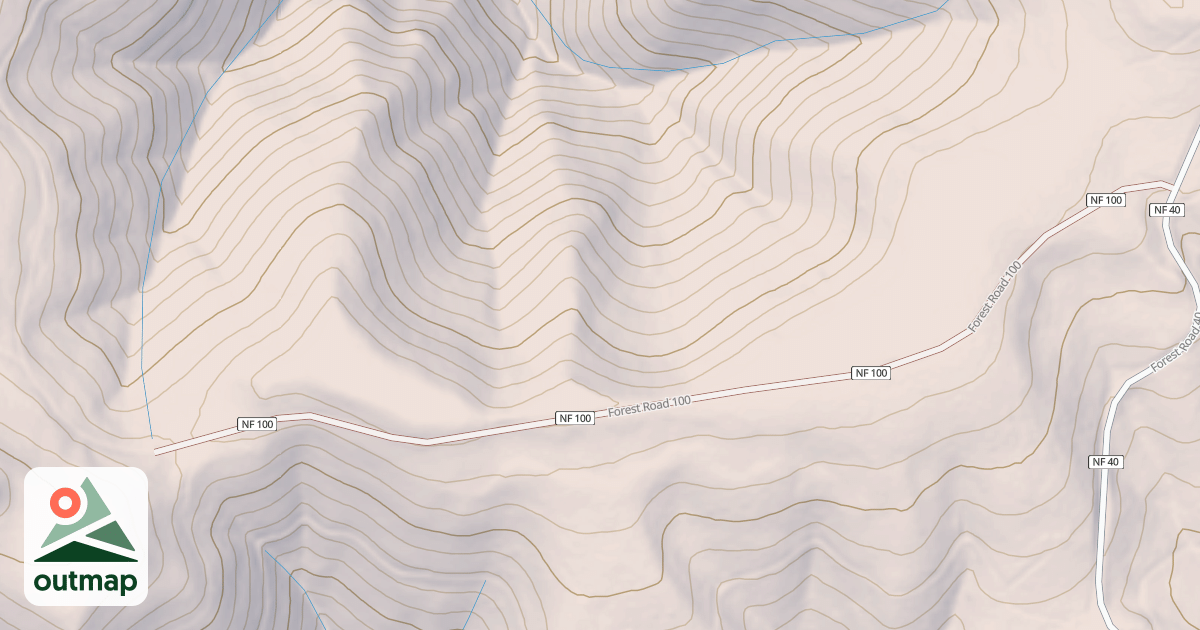 Map of HUCKLEBERRY BUTTE