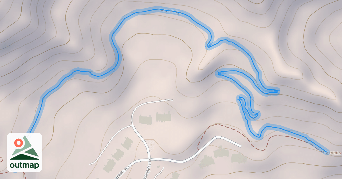 Map of Hawk Ridge