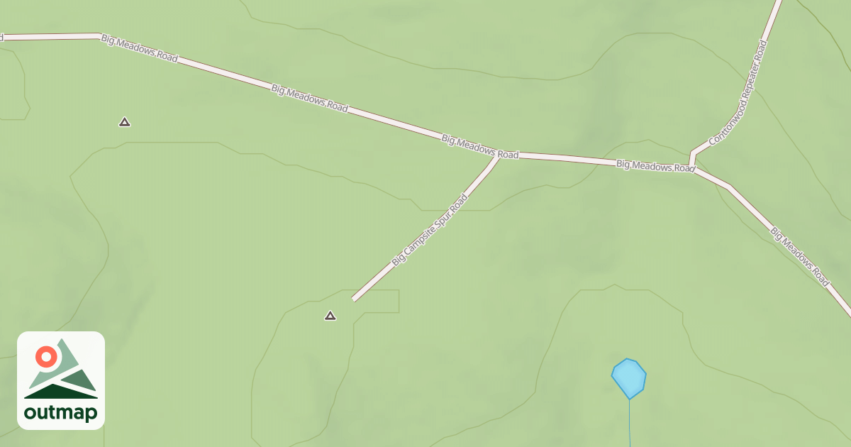 Map of BIG CAMPSITE SPUR