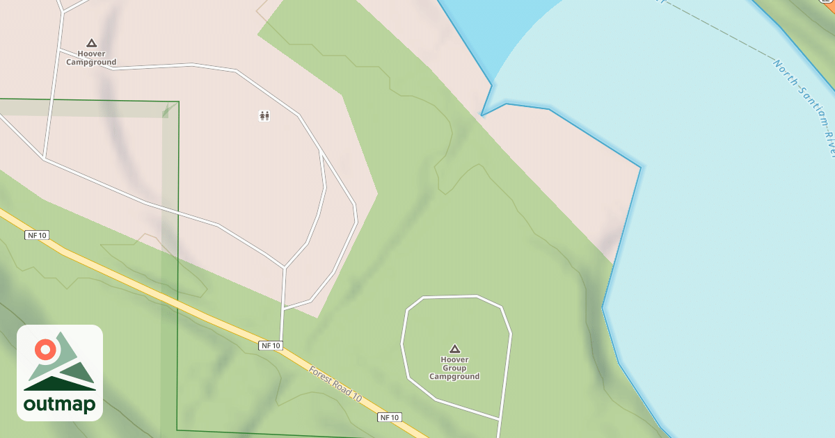 Map of HOOVER CAMPGROUND