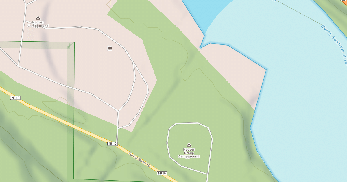 Map preview of HOOVER CAMPGROUND