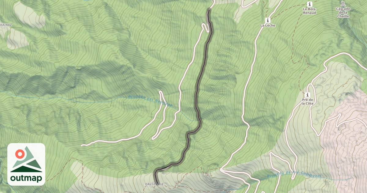Map of Chemin de Notre-Dame-du-Pré à Hauteville