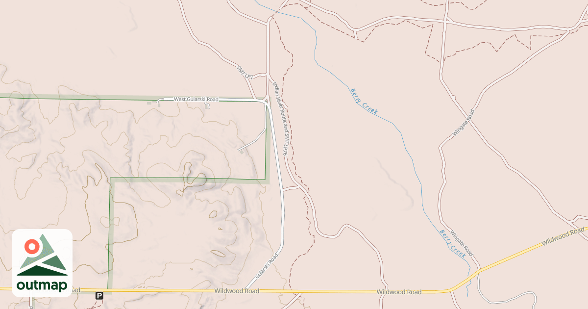 Map of Tomahawk Trail A Loop