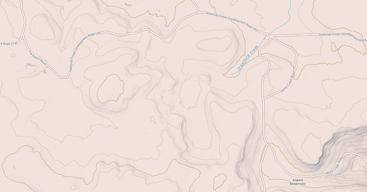 Map preview of USFS Motor Vehicle Use Map Roads {61D0422D-50EE-4C29-94AA-AF142E6B2B39}