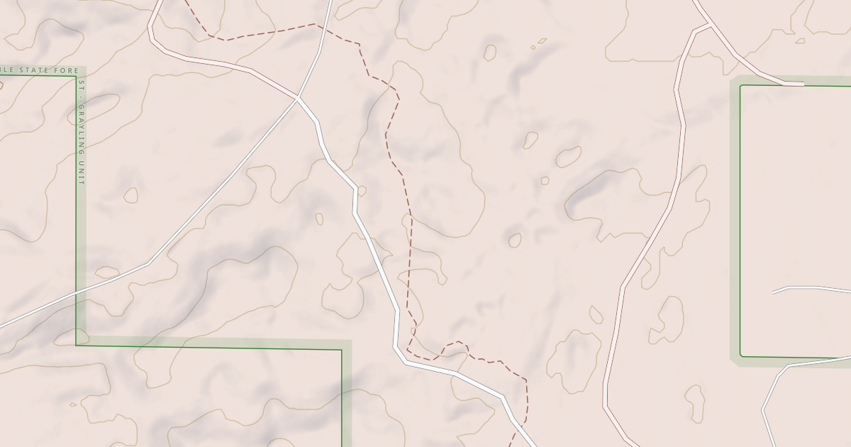 Map preview of Hunt Creek Motorcycle Trail