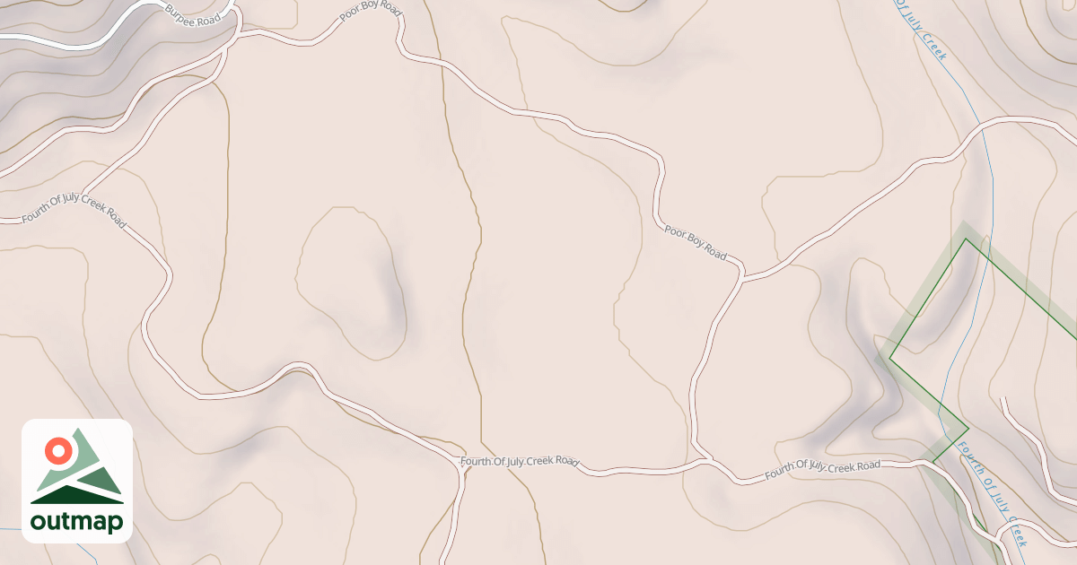 Map of 4TH OF JULY CREEK