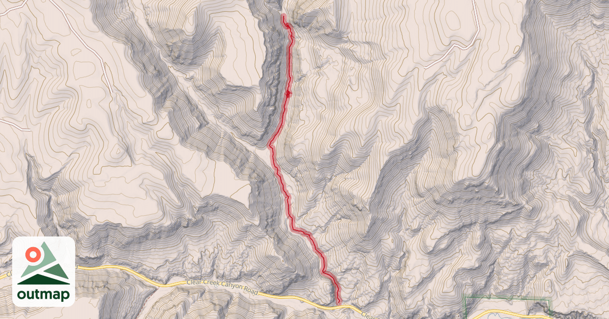 Map of Pole Creek Trail