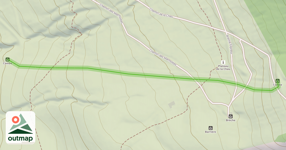 Map of La Combe