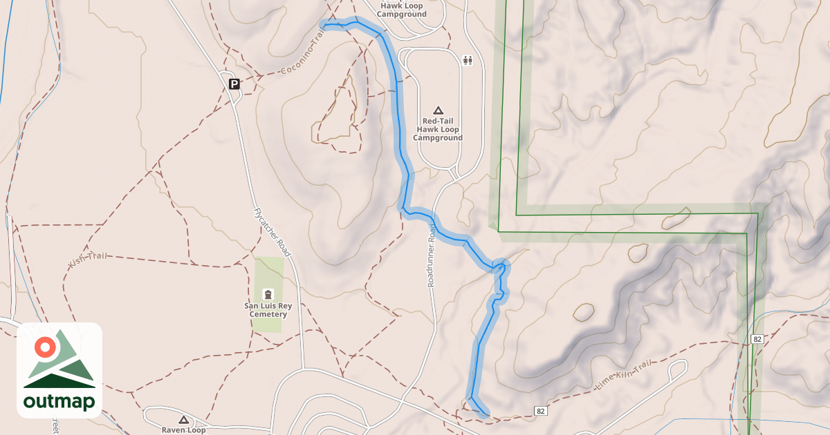 Map of Mesa Trail