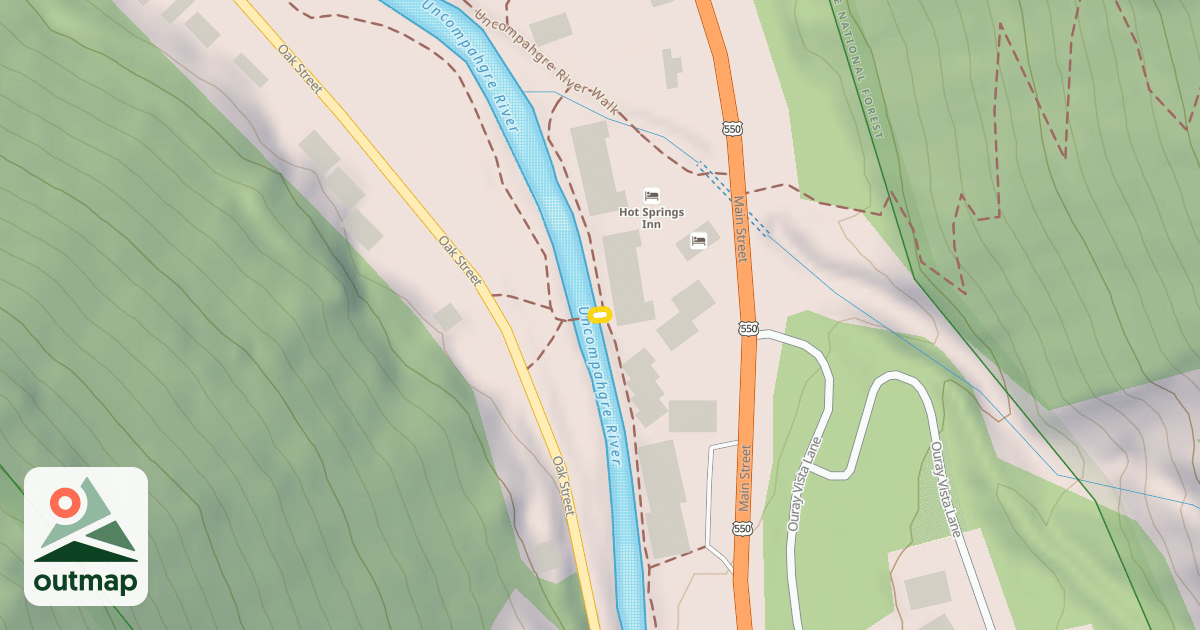 Map of Uncompahgre River Walk