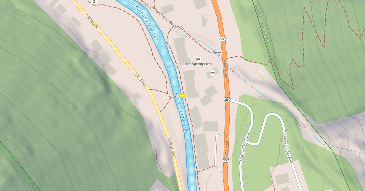 Map preview of Uncompahgre River Walk