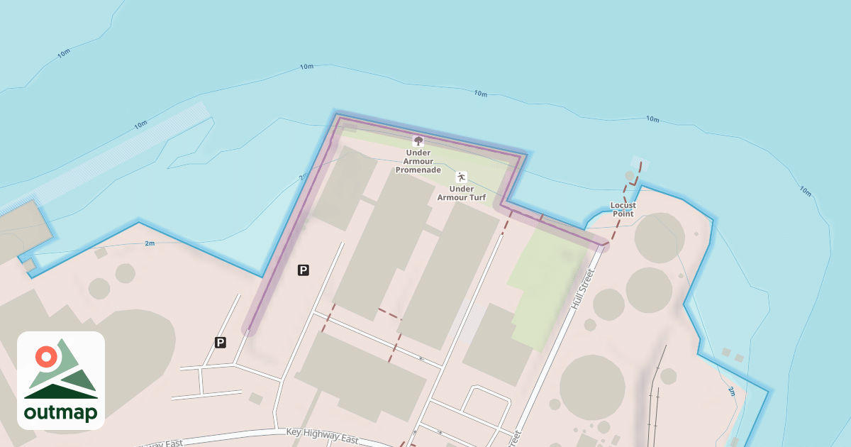Map of Baltimore Waterfront Promenade