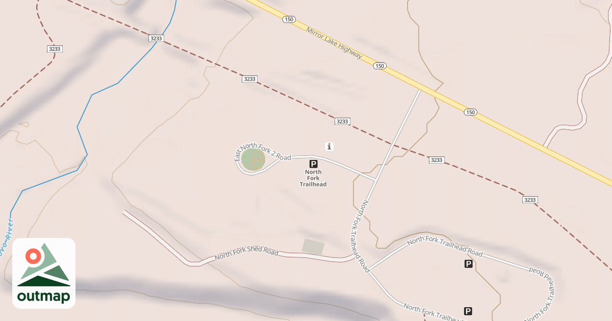Map of EAST NORTH FORK 2